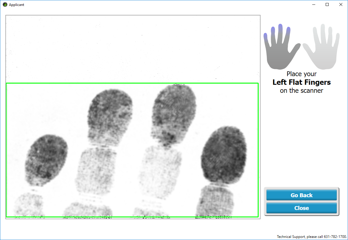Slap Fingerprint Capture